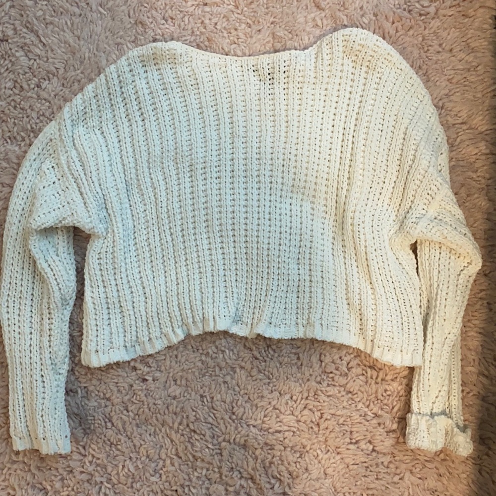 Cream cropped sweater